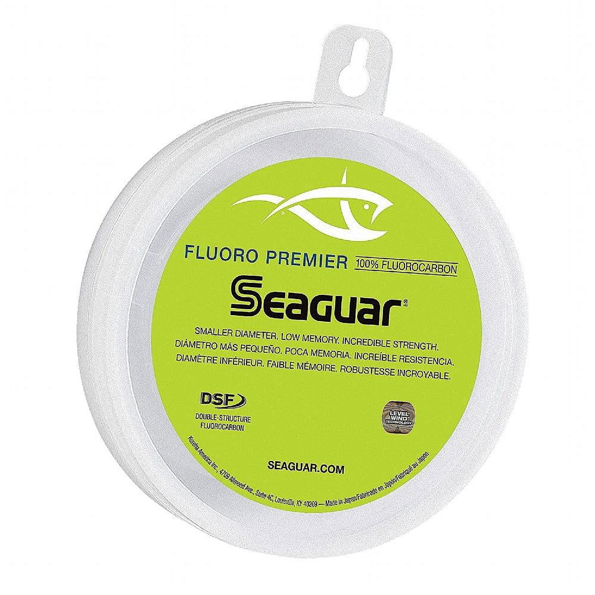 Seaguar Fluoro Premier100% Fluorocarbon Fishing Line(DSF), 60lbs, 25yds Break Strength/Length - 60FP25